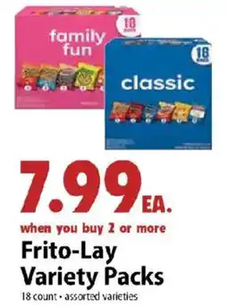 Festival Foods Frito-Lay Variety Packs offer
