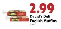 Festival Foods David's Deli English Muffins offer