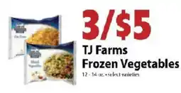 Festival Foods TJ Farms Frozen Vegetables offer