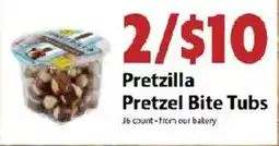 Festival Foods Pretzilla pretzel bite tubs offer