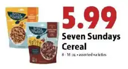 Festival Foods Seven Sundays Cereal offer