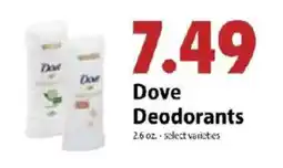 Festival Foods Dove Deodorants offer