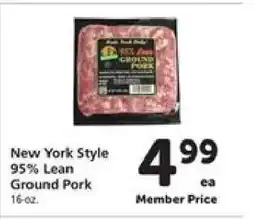 Safeway New York Style 95% Lean Ground Pork offer