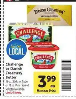 Safeway Challenge or Danish Creamery Butter offer