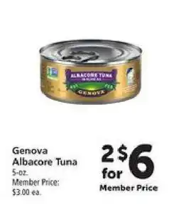 Safeway Genova Albacore Tuna offer