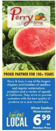 Safeway Whole Seedless Watermelon offer