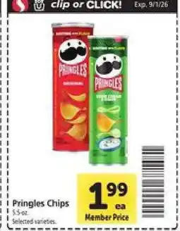 Safeway Pringles Chips offer