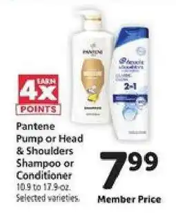 Safeway Pantene Pump or Head & Shoulders Shampoo or Conditioner offer