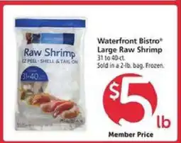 Safeway Waterfront Bistro Large Raw Shrimp offer