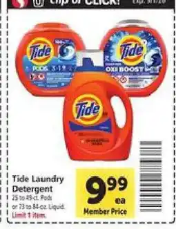 Safeway Tide Laundry Detergent offer