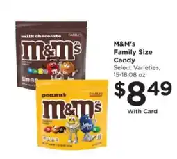 Pick'n Save M&M's Family Size Candy offer