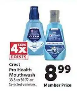 Safeway Crest Pro-Health Mouthwash offer