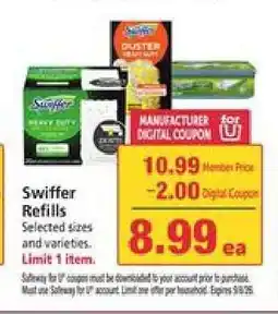 Safeway Swiffer Refills offer