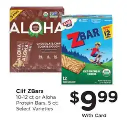 Pick'n Save Clif Zbars offer