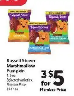 Safeway Russell Stover Marshmallow Pumpkin offer