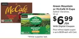 Pick'n Save Green Mountain or McCafé K-Cups offer