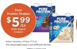Pick'n Save Pure Protein Shakes offer