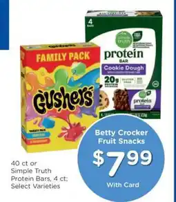Kroger Betty Crocker Fruit Snacks offer