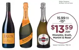 Pick'n Save Mionetto, Erath, Martini & Rossi offer