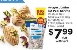 Pick'n Save Kroger Jumbo EZ Peel Shrimp offer