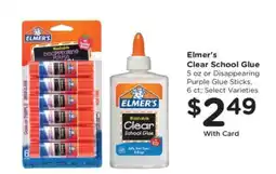 Pick'n Save Elmer’s Clear School Glue offer