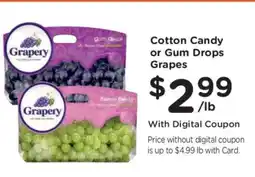 Kroger Cotton Candy or Gum Drops Grapes offer