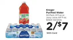 Kroger Kroger Purified Water offer