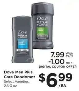 Pick'n Save Dove Men Plus Care Deodorant offer