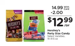 Kroger Hershey's Party Size Candy offer
