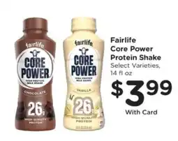 Pick'n Save Fairlife Core Power Protein Shake offer