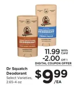 Pick'n Save Dr. Squatch Deodorant offer