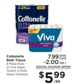 Kroger Cottonelle Bath Tissue offer