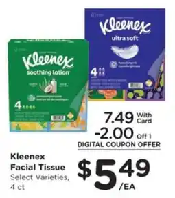 Pick'n Save Kleenex Facial Tissue offer