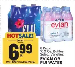 Food Lion EVIAN OR FIJI WATER offer