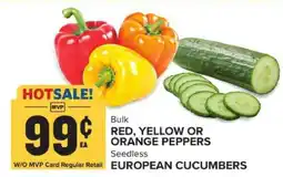 Food Lion Red, Yellow or Orange Peppers / European Cucumbers offer