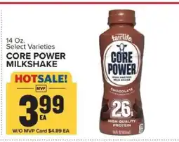 Food Lion CORE POWER MILKSHAKE offer