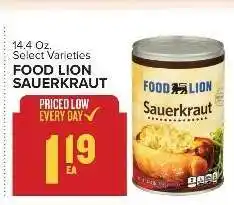 Food Lion FOOD LION SAUERKRAUT offer