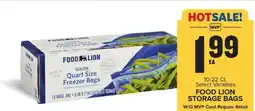 Food Lion Food Lion Storage Bags offer