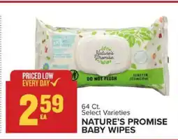 Food Lion NATURE'S PROMISE BABY WIPES offer
