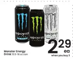 Albertsons Monster Energy Drink offer