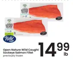 Albertsons Open Nature Wild Caught Sockeye Salmon Fillet offer