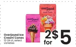 Albertsons Overjoyed Ice Cream Cones offer