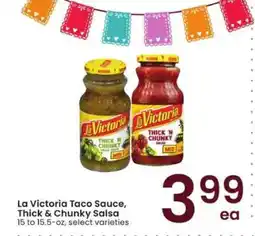 Albertsons La Victoria Taco Sauce, Thick & Chunky Salsa offer