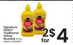Albertsons Signature SELECT Traditional Yellow Mustard offer