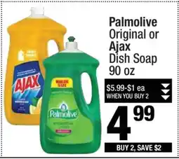 Super King Markets Palmolive Original or Ajax Dish Soap 90 oz offer