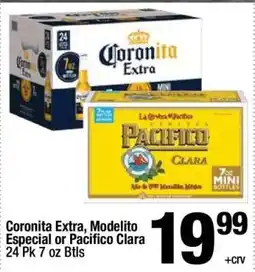 Super King Markets Coronita Extra, Modelito Especial or Pacifico Clara offer