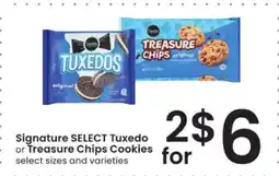 Albertsons Signature SELECT Tuxedo or Treasure Chips Cookies offer