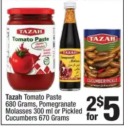 Super King Markets Tazah Tomato Paste, Pomegranate Molasses or Pickled Cucumbers offer