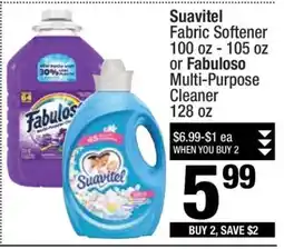 Super King Markets Suavitel fabric softener or Fabuloso multi-purpose cleaner offer
