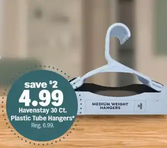 Havenstay 30 Ct. Plastic Tube Hangers